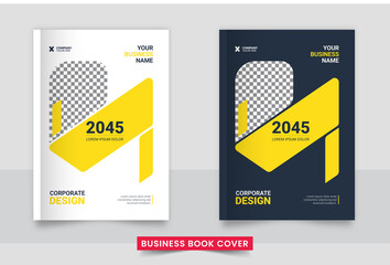 Business brochure cover design or annual report and company profile or booklet cover design or annual report template
