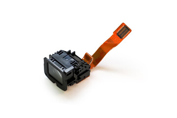 Digital viewfinder isolated on white background. Digital viewfinder for digital camera
