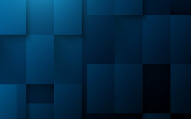 Abstract blue square shape with futuristic and technology concept background. Vector illustration