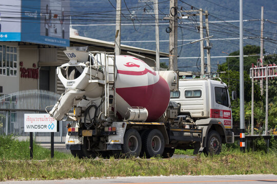 Cement truck of INSEE Concrete company.
