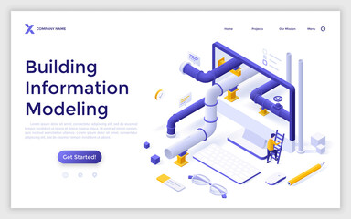 Isometric Vector Modern Template