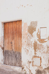 puerta Ciudad pueblo antigua medieval vintage retro colores