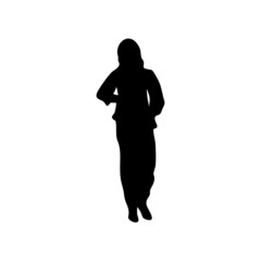 silhouette of a woman