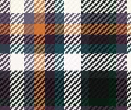 Modern classic tartan plaid pattern for fabric printing. Flannel textile print for scarf, blanket, throw pillow, dress, jacket, coat, and other modern autumn-winter costume fabric design.