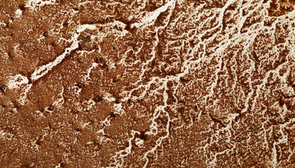 coffee grounds divination, patterns revealed on a white surface after draining coffee 