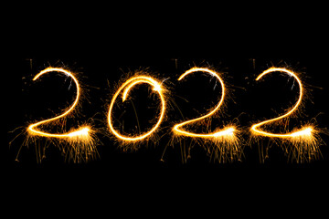 New year 2021 written by sparkler	
