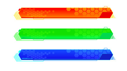 Vector  lower third or television news bar design template isolated...