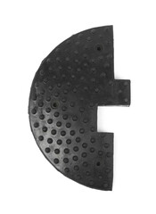 Part of speed bump isolated on white, top view