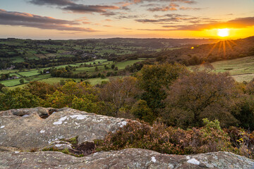 Sunrise at Crocodile Rock in Yorkshire