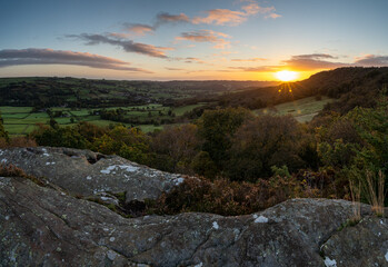 Sunrise at Crocodile Rock in Yorkshire