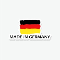 Obraz premium Made in Germany label sticker isolated on white background