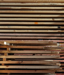 stack of wooden planks