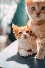 little orange kitten