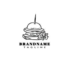 canape logo cartoon icon design template black isolated flat illustration