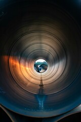 hollow large iron sewer pipes