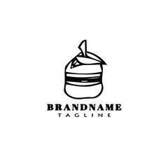 canape logo cute icon design template black isolated vector illustration