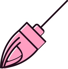 Mop Filled Vector Line Icon Design