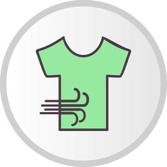 Drying Filled Vector Line Icon Design