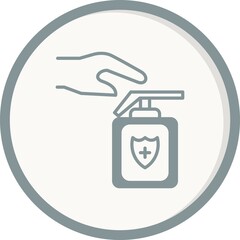 Sanitizer Filled Vector Line Icon Design