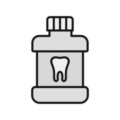 Obraz premium Mouth Wash Filled Vector Line Icon Design