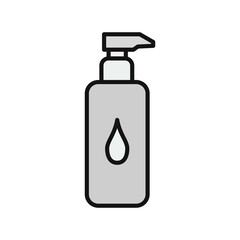 Lotion Filled Vector Line Icon Design