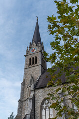 Fototapeta na wymiar St Florin Cathedral - Vaduz, Liechtenstein