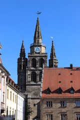 Fototapeta na wymiar Altstadt in Ansbach.