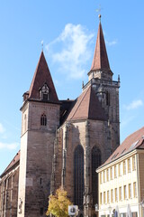 Fototapeta na wymiar Altstadt in Ansbach.
