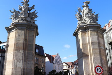 Altstadt in Ansbach.