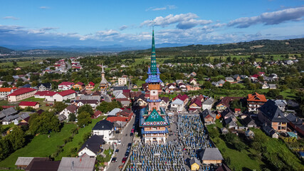 Aerial View Of Merry Cemetery In Romania