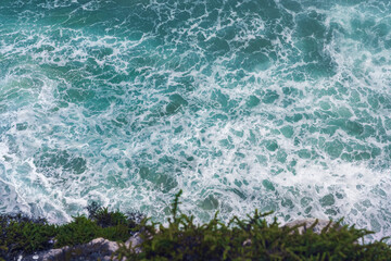 Aerial view of ocean waves - Water Pattern