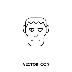 Obraz na płótnie Canvas Zombie vector icon. Modern, simple flat vector illustration for website or mobile app.Monster symbol, logo illustration. Pixel perfect vector graphics 