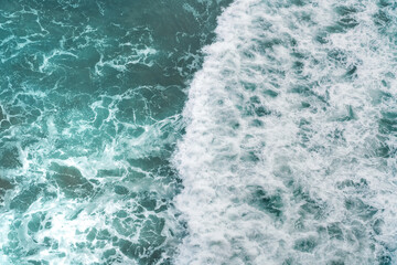 Aerial view of ocean waves - Water Pattern