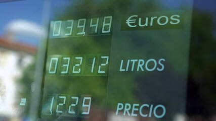 The cost of fuel at the gas station has increased due to rising oil prices in the global market, impacting vehicle owners and commuters. - Powered by Adobe