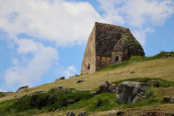 Fototapeta na wymiar monumental ancient stone tombs in 