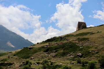 Fototapeta na wymiar monumental ancient stone tombs in 