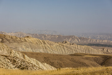 landscape with mountains and sky