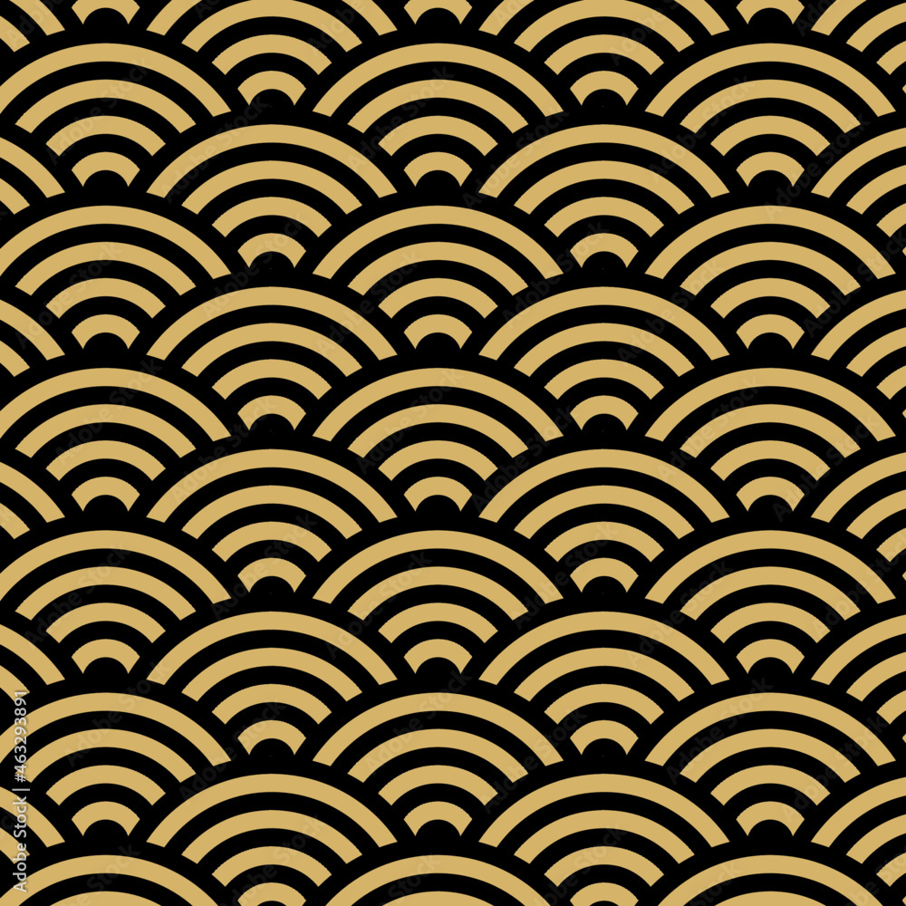 Poster christmas background set. background pattern seamless circle abstract wave banner stripe golden line
