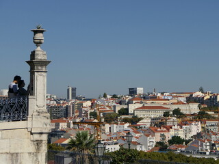 Fototapeta na wymiar Blick auf Lissabon