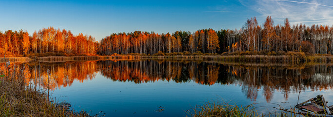 Forest lake near the village!