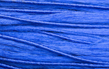 Dreadlocks close-up. Braided by a master hairdresser in the salon, hair braided in dreadlocks. African braids on a white background.