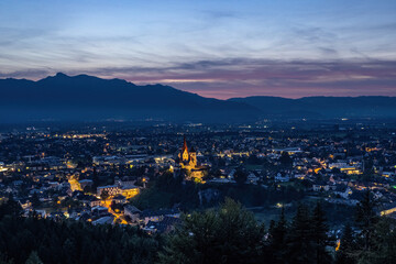 Rankweil with parish and pilgrimage church of Our Lady of the Visitation and Loreto Chapel (also: Basilica Rankweil)