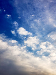 blue sky with clouds