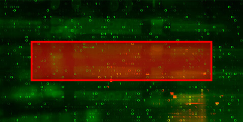 Binary code dark vector background with copy space