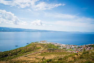 Mountains in Dalmatia on the Adriatic Sea