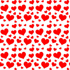 Valentine day, Hearts Seamless Pattern for party, anniversary, birthday. Design for banner, poster, card, invitation and scrapbook 