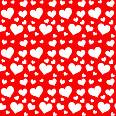 Valentine day, Hearts Seamless Pattern for party, anniversary, birthday. Design for banner, poster, card, invitation and scrapbook 