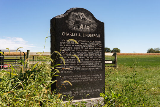 Charles Lindbergh crash site.