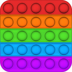 Pop it popit is a fidget children's sensory toy in the form of a square.