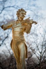 A monument to Strauss in Vienna, the Austrian capital